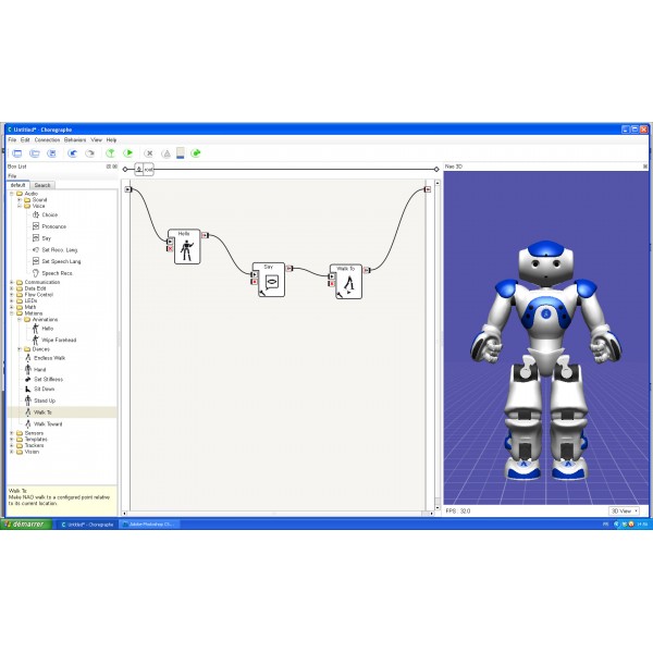 Suite logicielle pour robot humanoïde programmable NAO Next Gen