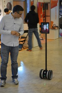 Double telepresence robot by Double Robotics at Innorobo 2014