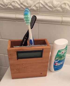 Intel Edison project: TEETH connected toothbrush holder