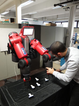 Human-robot interaction with Baxter