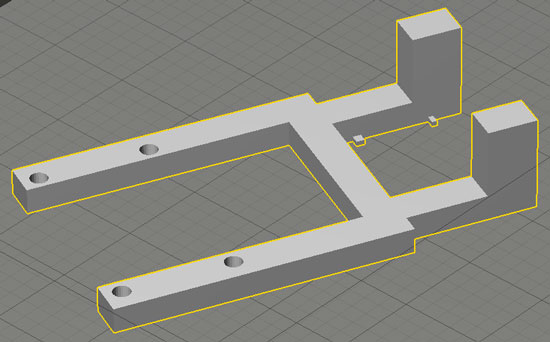 3D printed structural part to hold the camera module tightly