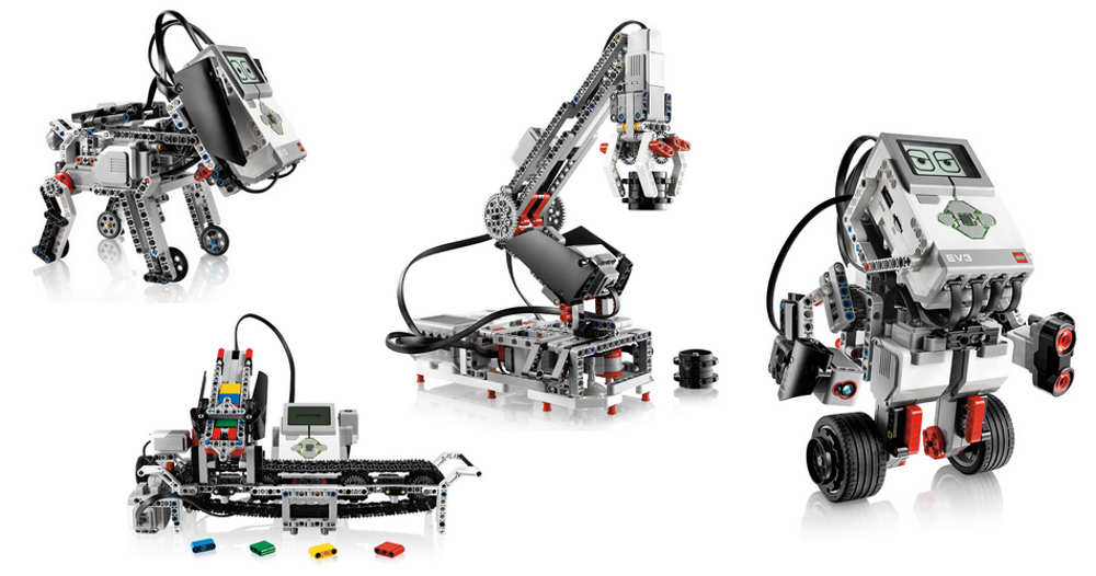 Les modèles de robots dans chaque kit EV3 sont nombreuses