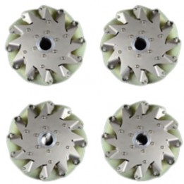 Set de 4 roues mecanum industrielles 203 mm (charge de 150 kg)