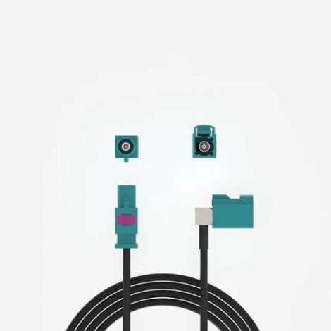 Fakra GMSL2 MF right angle extension cable for Zed X camera