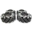 Mecanum Wheel Set for Leo Rover | Generation Robots Mecanum Wheel Set for Leo Rover | Generation Robots