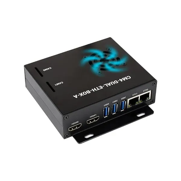 Mini PC con doppia porta Gigabit Ethernet basato sul Raspberry Pi Compute Module 4