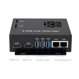 Mini-PC mit doppeltem Gigabit-Ethernet, basierend auf dem Raspberry Pi Compute Module 4