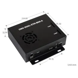 Mini PC with dual Gigabit Ethernet based on the Raspberry Pi Compute Module 4