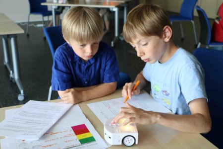 Thymio dans les écoles avec Inirobot