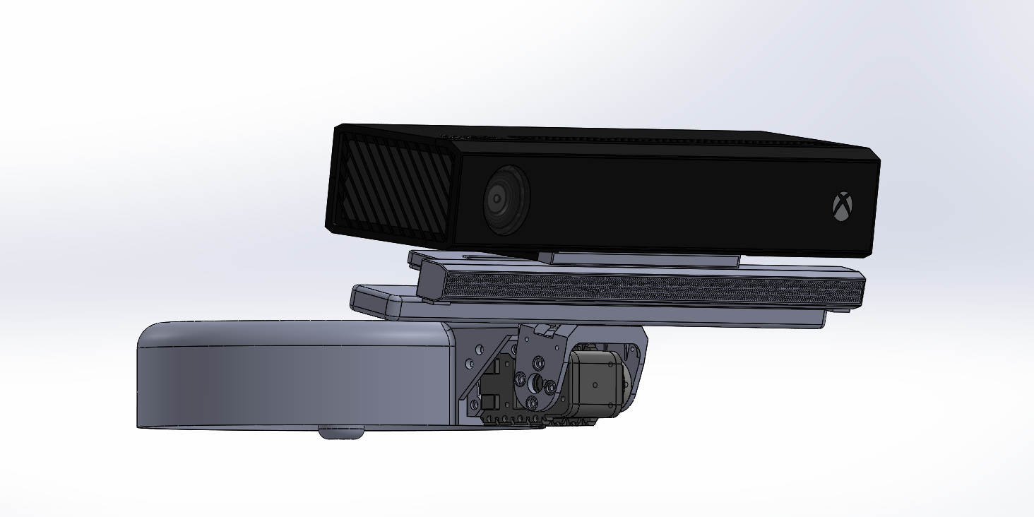Kinect Depth camera sensor v2 and its support for Baxter robot motorised head mount