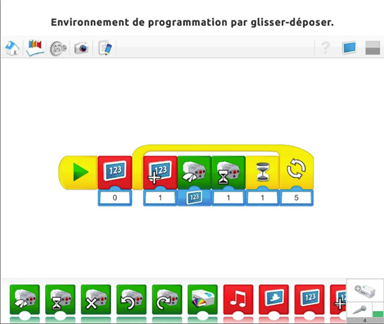 LEGO WeDo : programmation par blocs 