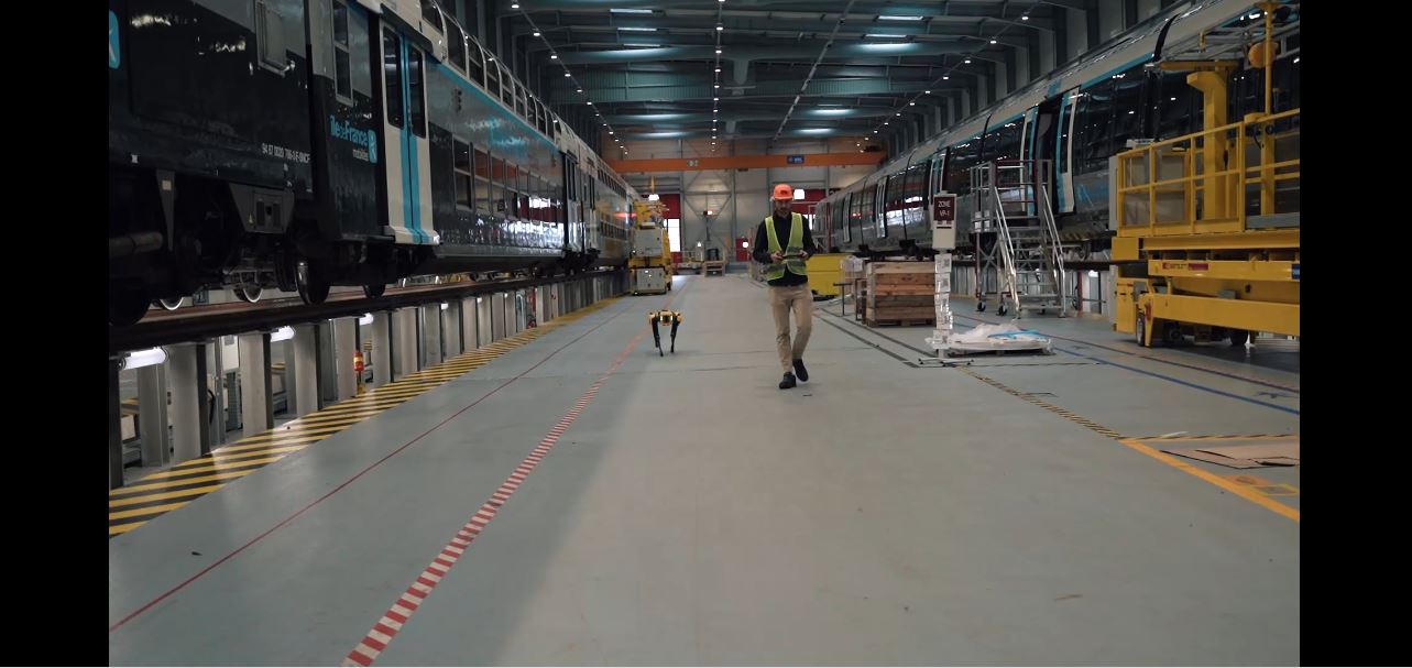 Spot de Boston Dynamics : le robot-chien affecté à l’inspection des trains ?