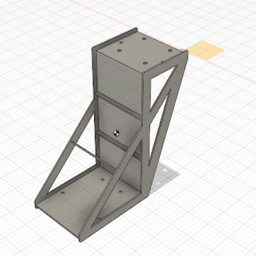 Modèle 3D de la plateforme en métal - Cas client Freiburg