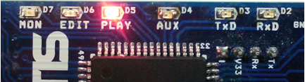 leds on robotis CM-700 main controller for dynamixel servomotors