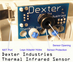 Structure du capteur thermique infrarouge pour robots Lego Mindstorms NXT