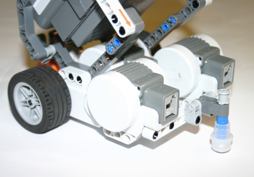 Caster wheel on a mobile Lego Mindstorms NXT robot