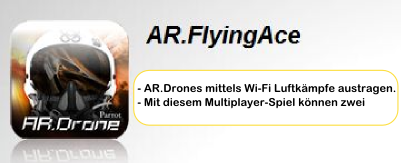 AR.FlyingAce, Anwendung von Augmented-Reality-Spiele für AR.Drone