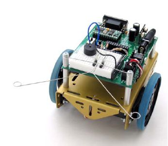 Programmable mobile Boe-Bot robot