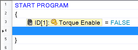 Disable torque control for Dyanmixel Actuators in RoboPlus Task