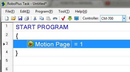 Use a RoboPlus Motion file in RoboPlus Task from Robotis