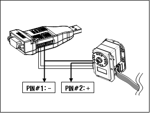 Versorgung von Servomotoren bei Verwendung des USB2Dynamixel Adapters