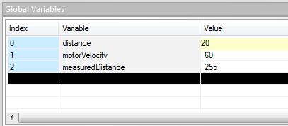 Global variable window in RobotC