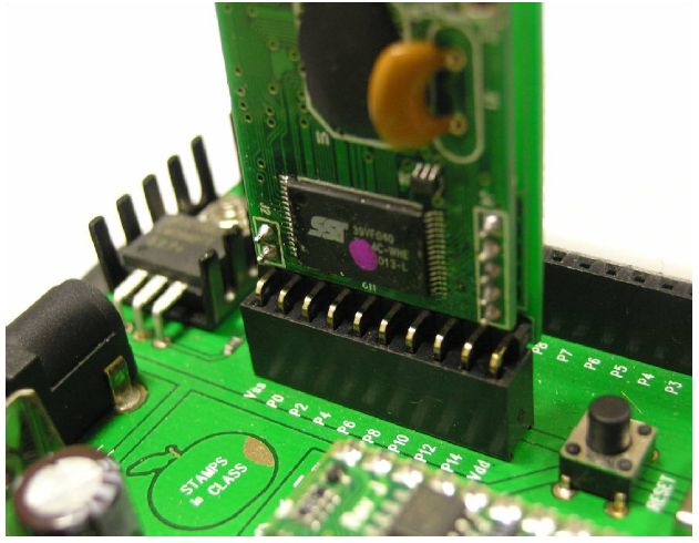 Connecting the Say-it module on the Boe-Bot robot