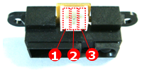 pins of the DMS-80 distance sensor dynamixel bioloid