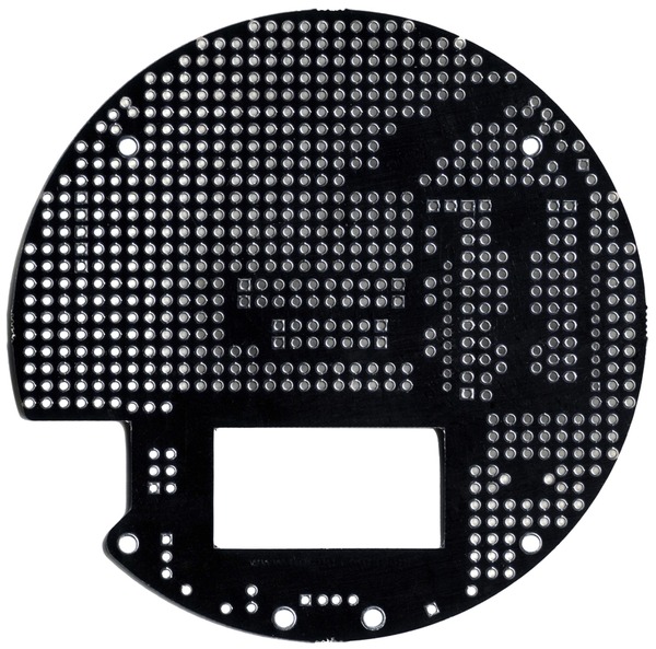 bottom view of m3pi expansion kit PCB for pololu 3pi mobile robot