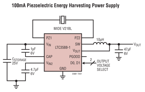 Energy Harvester module schematics